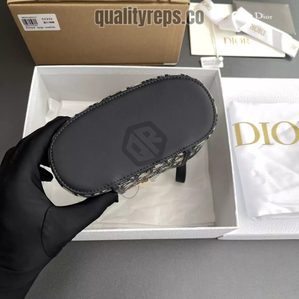 30 Montaigne Mini Vanity Case Blue Dior Oblique Jacquard Quality Reps