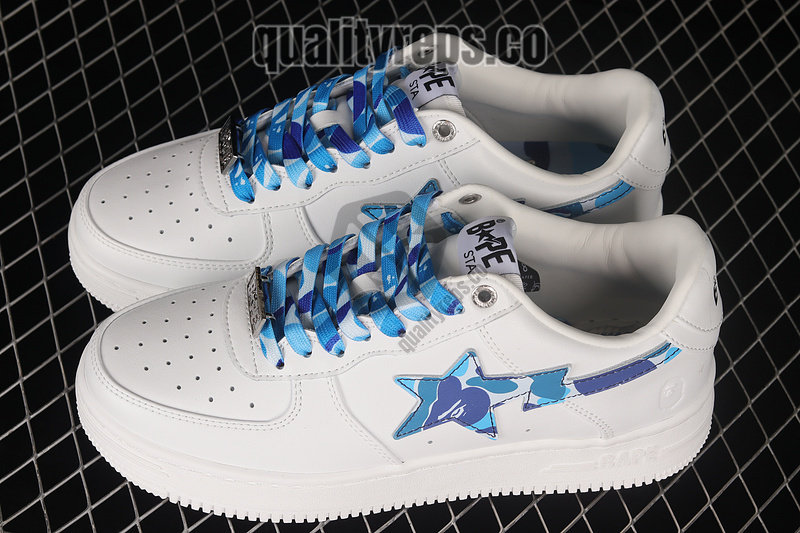 A BATHING APE BapeSta ABC Camo Blue Low Sneakers Quality Reps 10