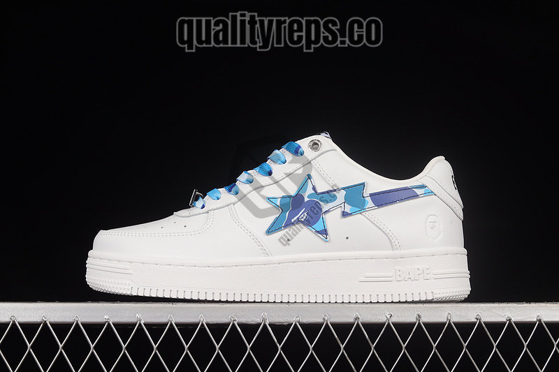 A BATHING APE BapeSta ABC Camo Blue Low Sneakers Quality Reps 2