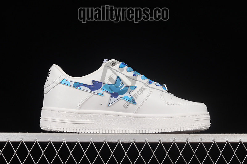 A BATHING APE BapeSta ABC Camo Blue Low Sneakers Quality Reps 3