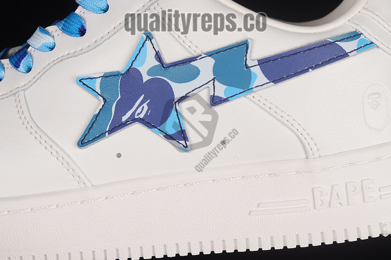 A BATHING APE BapeSta ABC Camo Blue Low Sneakers Quality Reps 9