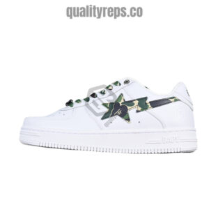 A BATHING APE BapeSta ABC Camo Green Low Sneakers Quality Reps 1