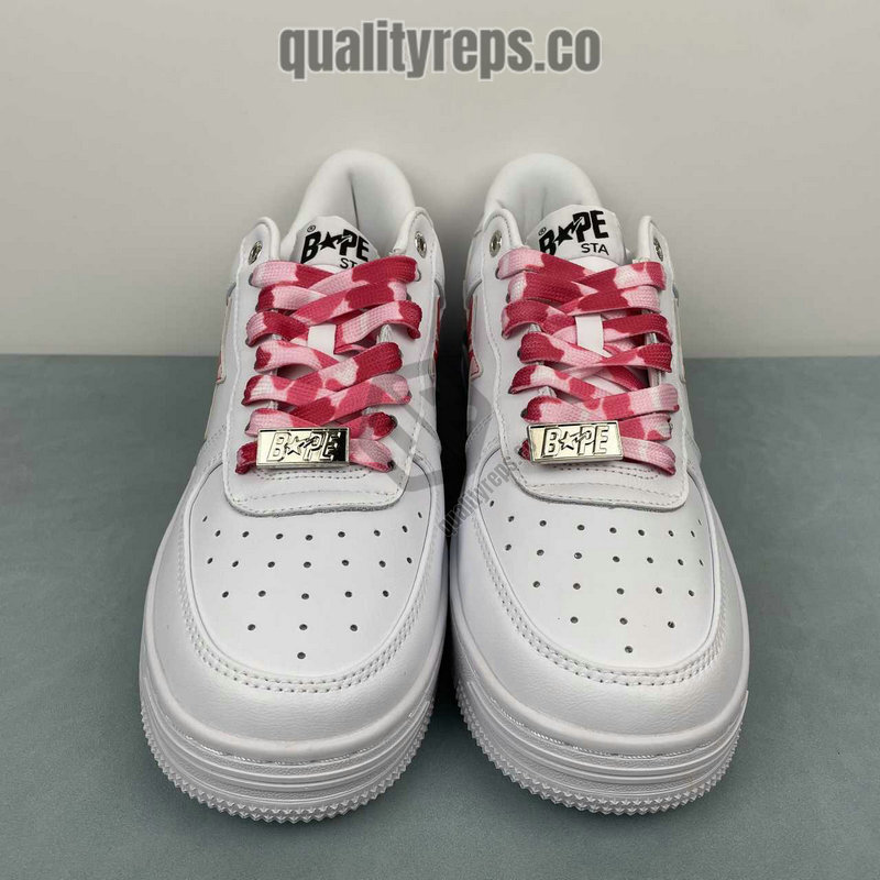 A BATHING APE BapeSta ABC Camo Pink Low Sneakers Quality Reps 6