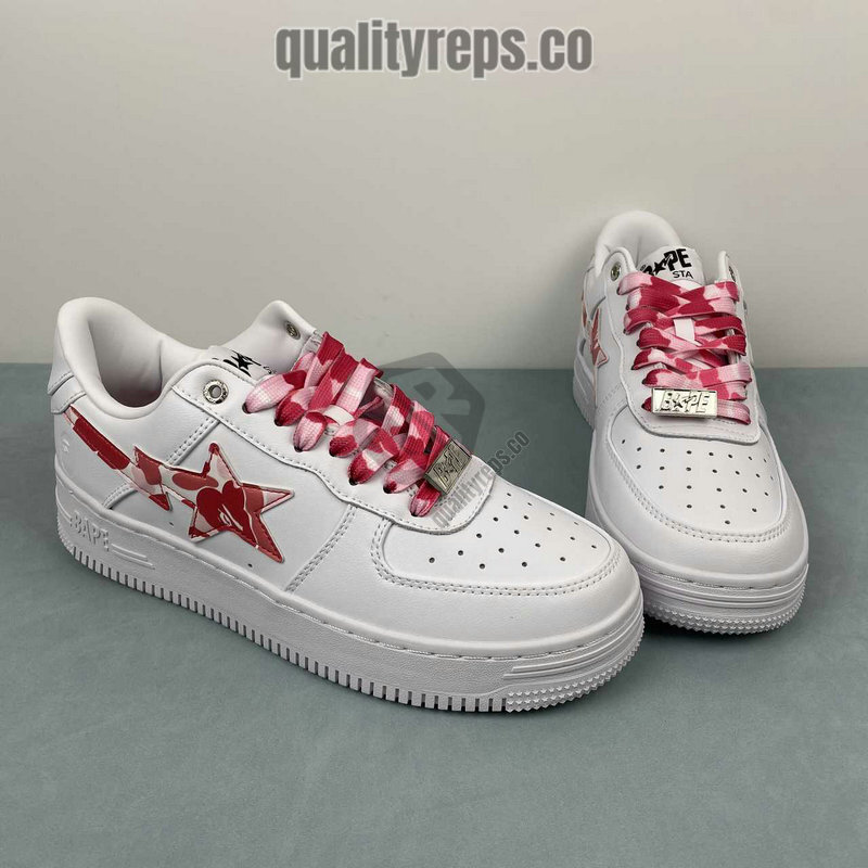 A BATHING APE BapeSta ABC Camo Pink Low Sneakers Quality Reps 9