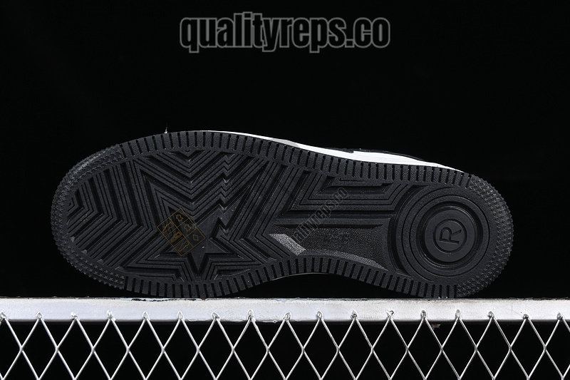 A BATHING APE BapeSta Black White Low Quality Reps 4