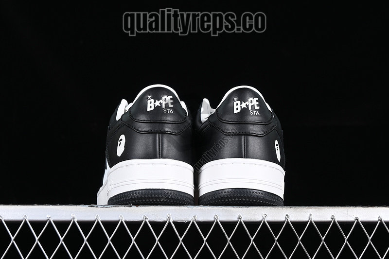 A BATHING APE BapeSta Black White Low Quality Reps 5
