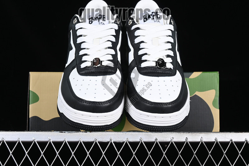 A BATHING APE BapeSta Black White Low Quality Reps 6