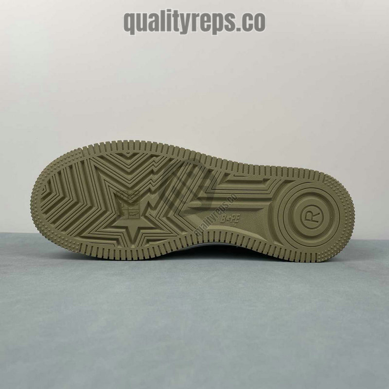 A BATHING APE BapeSta Brown Patent Low Sneakers Quality Reps 4
