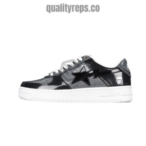 A BATHING APE BapeSta Icon M2 Black Low Sneakers Quality Reps 1