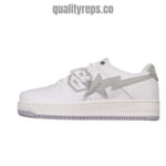 A BATHING APE BapeSta JJJJound Women's White Grey Low Sneakers Quality Reps 1