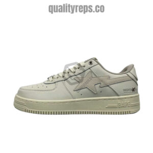 A BATHING APE BapeSta Khaki Low Sneakers Quality Reps 1