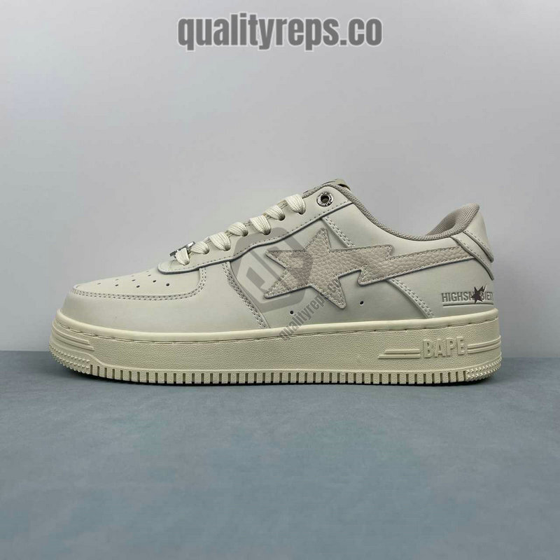A BATHING APE BapeSta Khaki Low Sneakers Quality Reps 2
