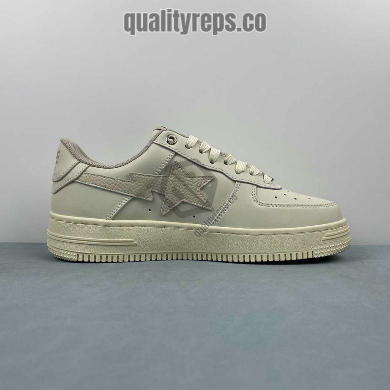 A BATHING APE BapeSta Khaki Low Sneakers Quality Reps 3
