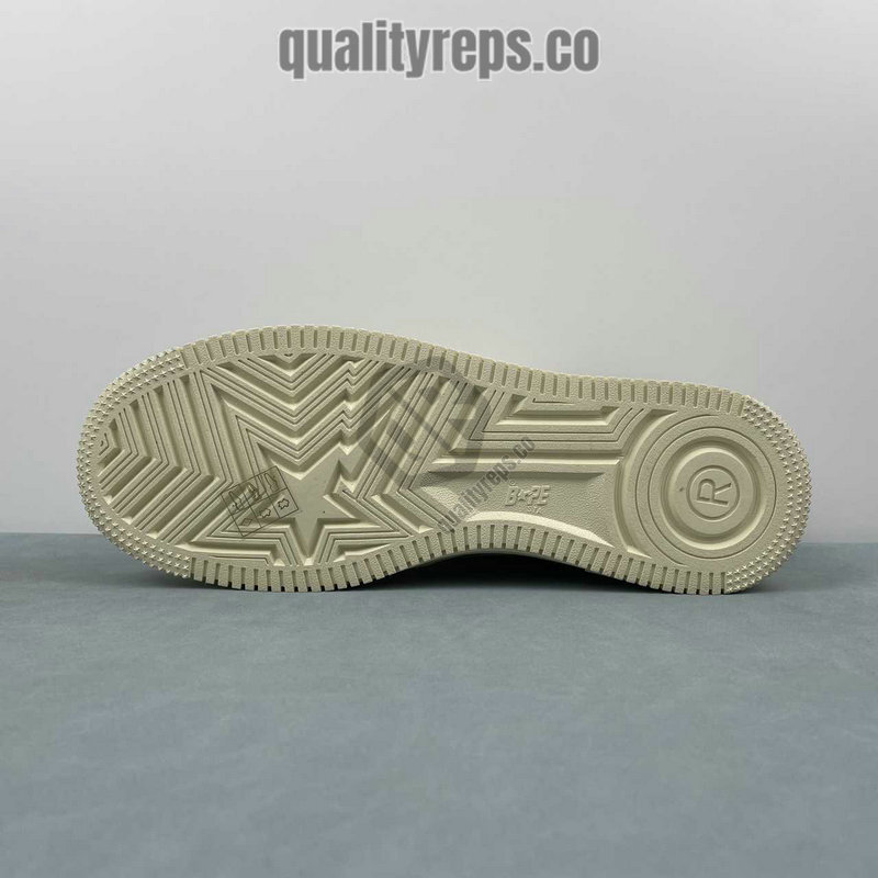 A BATHING APE BapeSta Khaki Low Sneakers Quality Reps 4