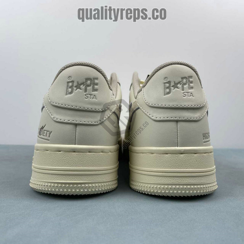 A BATHING APE BapeSta Khaki Low Sneakers Quality Reps 5