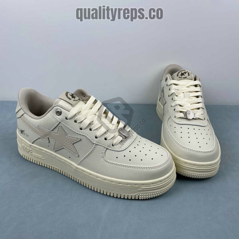 A BATHING APE BapeSta Khaki Low Sneakers Quality Reps 9