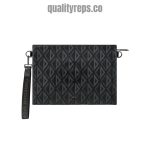 A5 Triangle Pouch Black CD Diamond Canvas Quality Reps