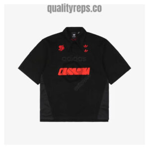 Adidas x Chavarria Trefoil Rose Embroidery Polo T-shirt Quality Reps