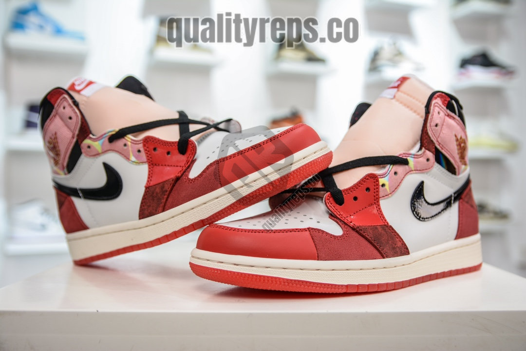 Air Jordan 1 High OG Spider Man Across the Spider Verse Quality Reps 5