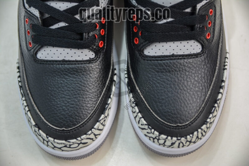 Air Jordan 3 Black Cement Quality Reps 10
