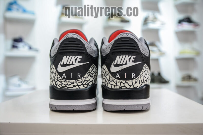 Air Jordan 3 Black Cement Quality Reps 3