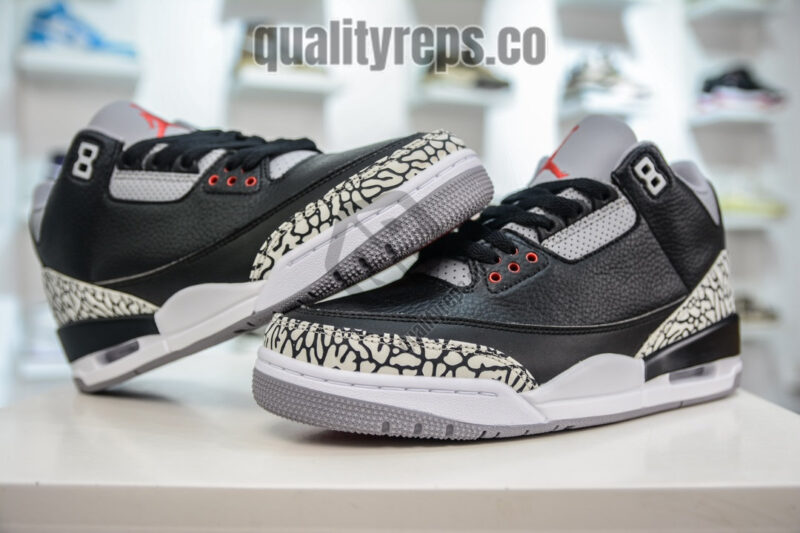 Air Jordan 3 Black Cement Quality Reps 5