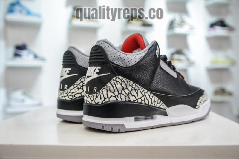 Air Jordan 3 Black Cement Quality Reps 7