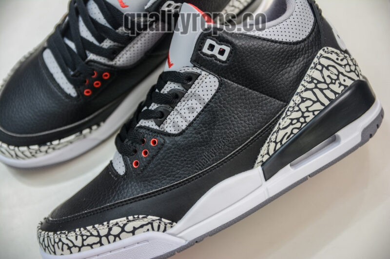 Air Jordan 3 Black Cement Quality Reps 8