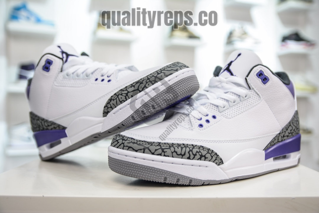 Air Jordan 3 Dark Iris Quality Reps 5