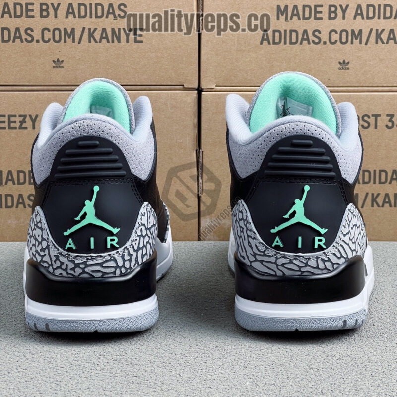 Air Jordan 3 Green Glow Quality Reps 4
