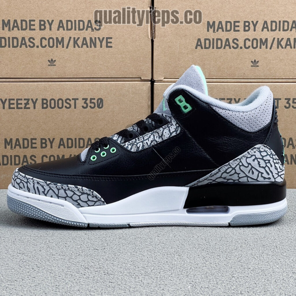 Air Jordan 3 Green Glow Quality Reps 5