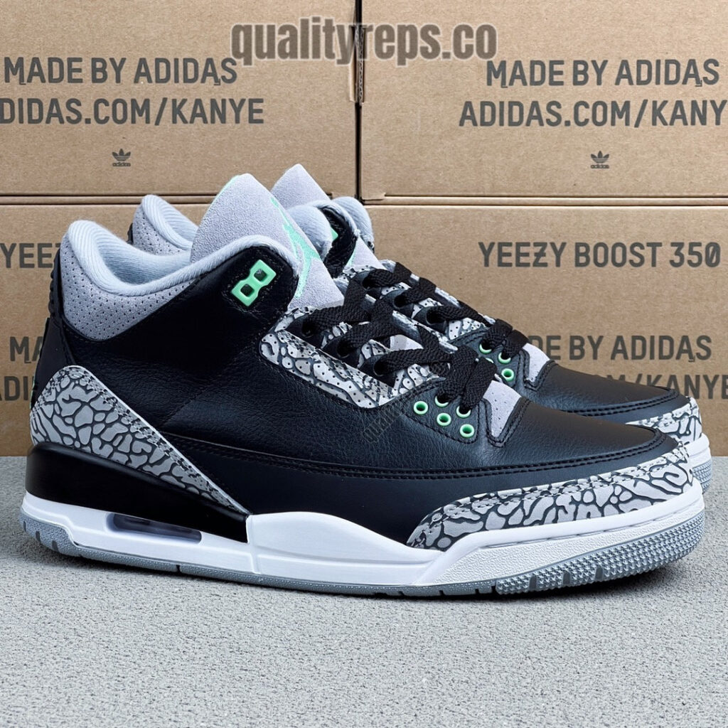 Air Jordan 3 Green Glow Quality Reps 6