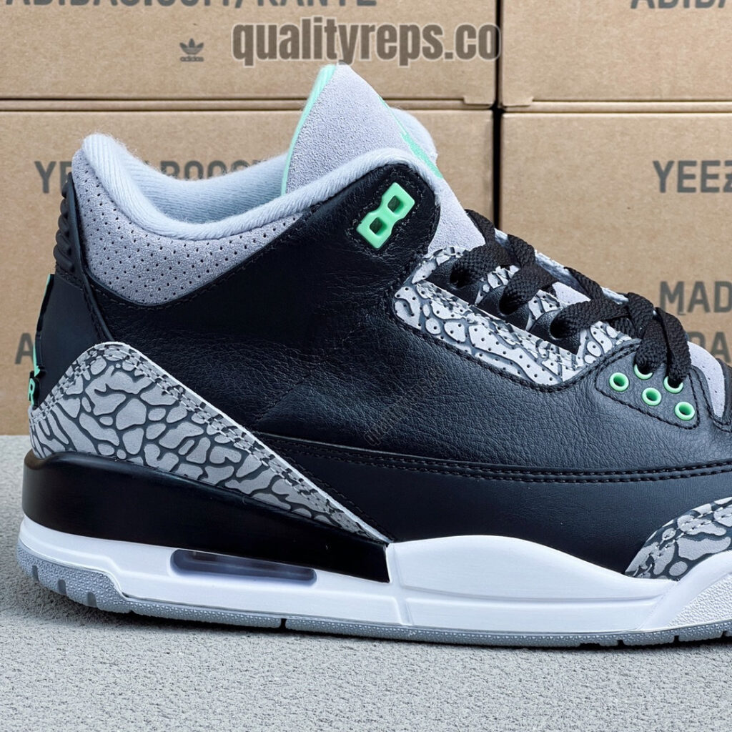 Air Jordan 3 Green Glow Quality Reps 8