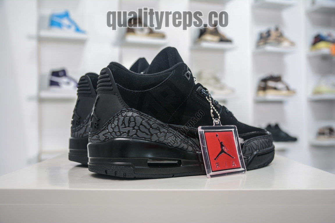 Air Jordan 3 Retro Black Cat Quality Reps 7