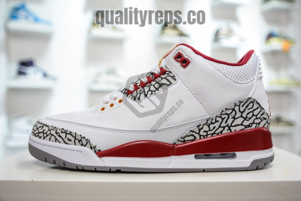 Air Jordan 3 Retro Cardinal Red Quality Reps 2