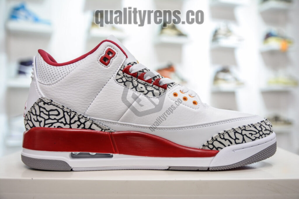 Air Jordan 3 Retro Cardinal Red Quality Reps 4