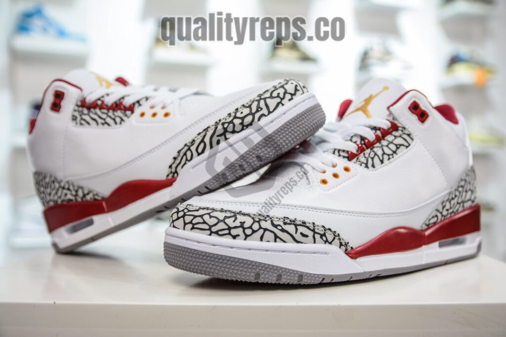Air Jordan 3 Retro Cardinal Red Quality Reps 5