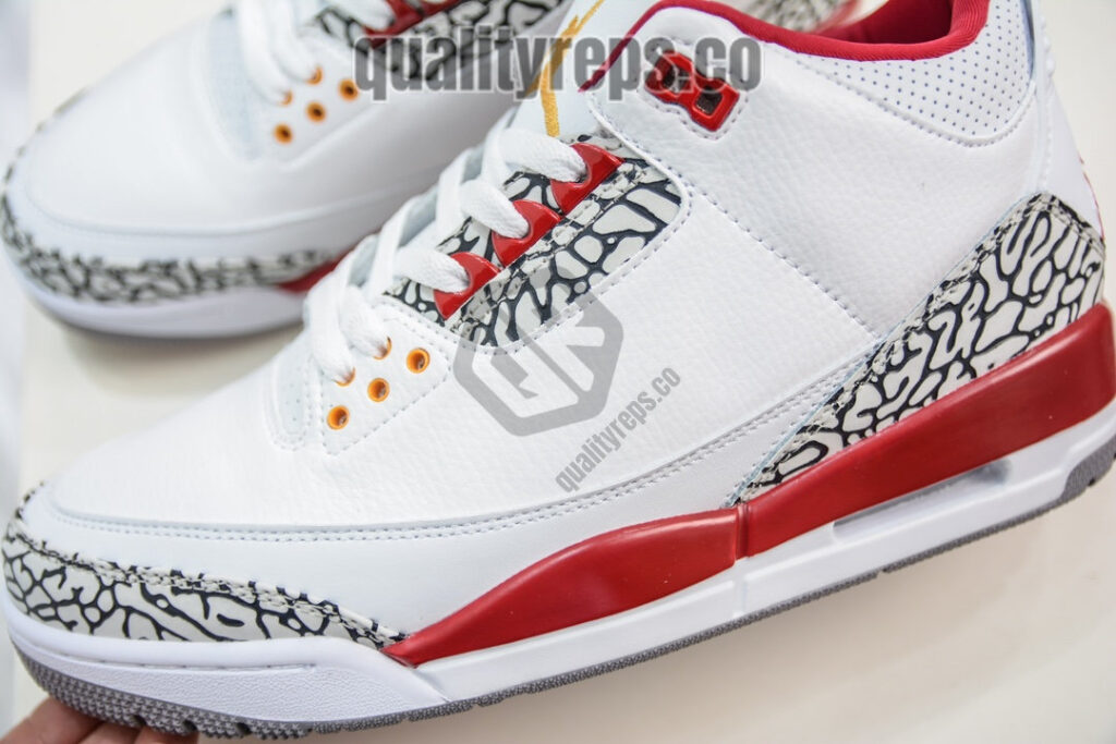 Air Jordan 3 Retro Cardinal Red Quality Reps 8