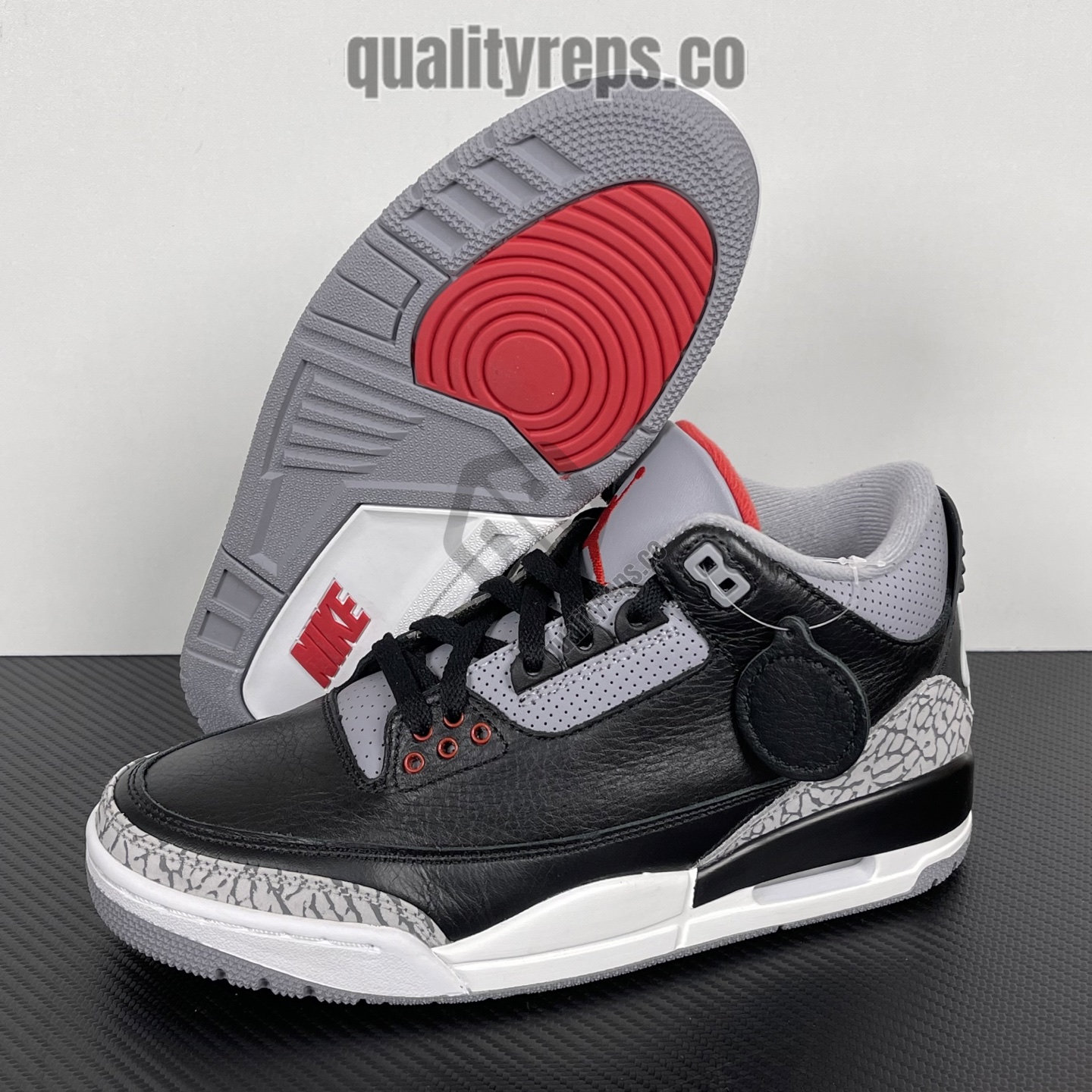 Air Jordan 3 Retro OG Black Cement 2024 Quality Reps 7