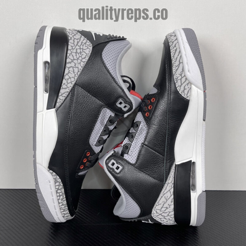 Air Jordan 3 Retro OG Black Cement 2024 Quality Reps 9