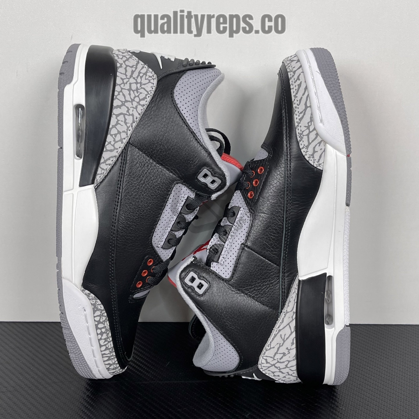 Air Jordan 3 Retro OG Black Cement 2024 Quality Reps 9
