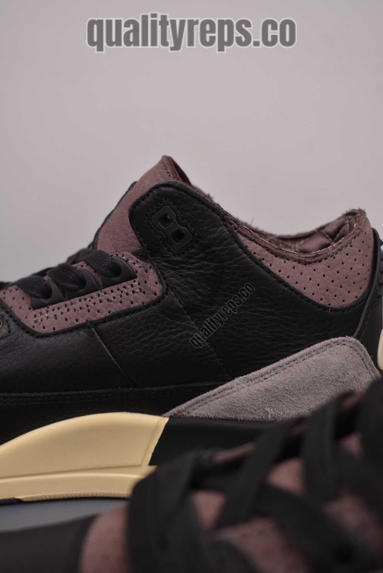 Air Jordan 3 Retro OG SP A Ma Maniére Black Violet Ore Quality Reps 9