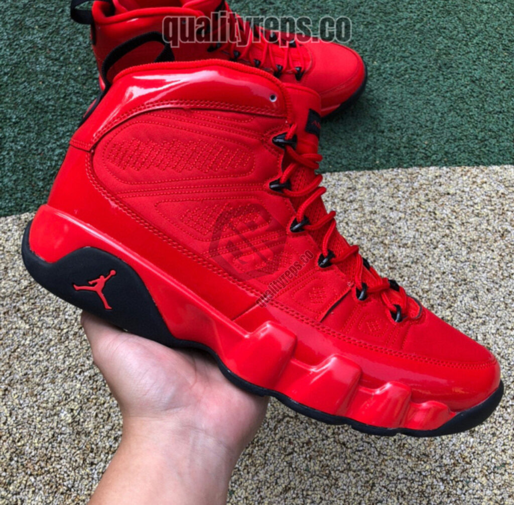 Air Jordan 9 BG 'Chile Red' Quality Reps 2