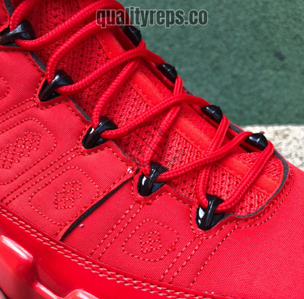 Air Jordan 9 BG 'Chile Red' Quality Reps 3