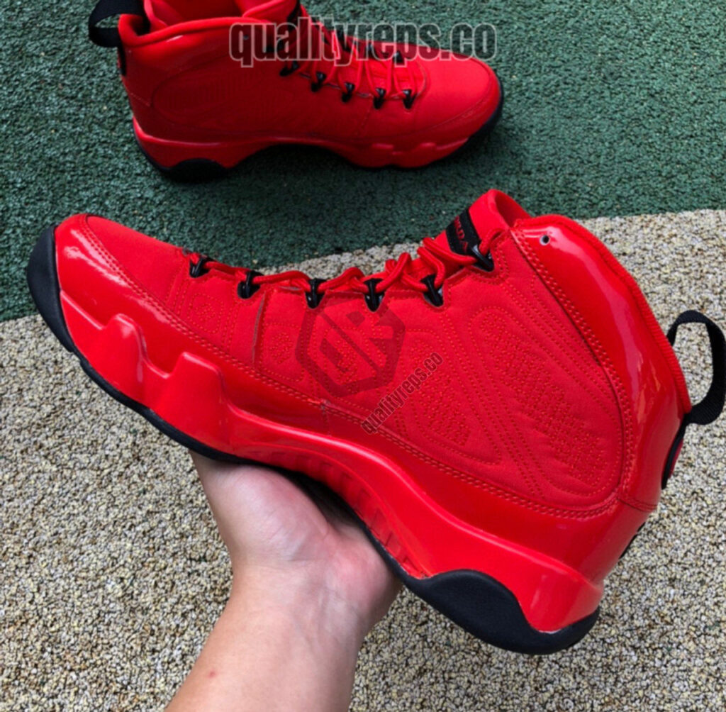Air Jordan 9 BG 'Chile Red' Quality Reps 6