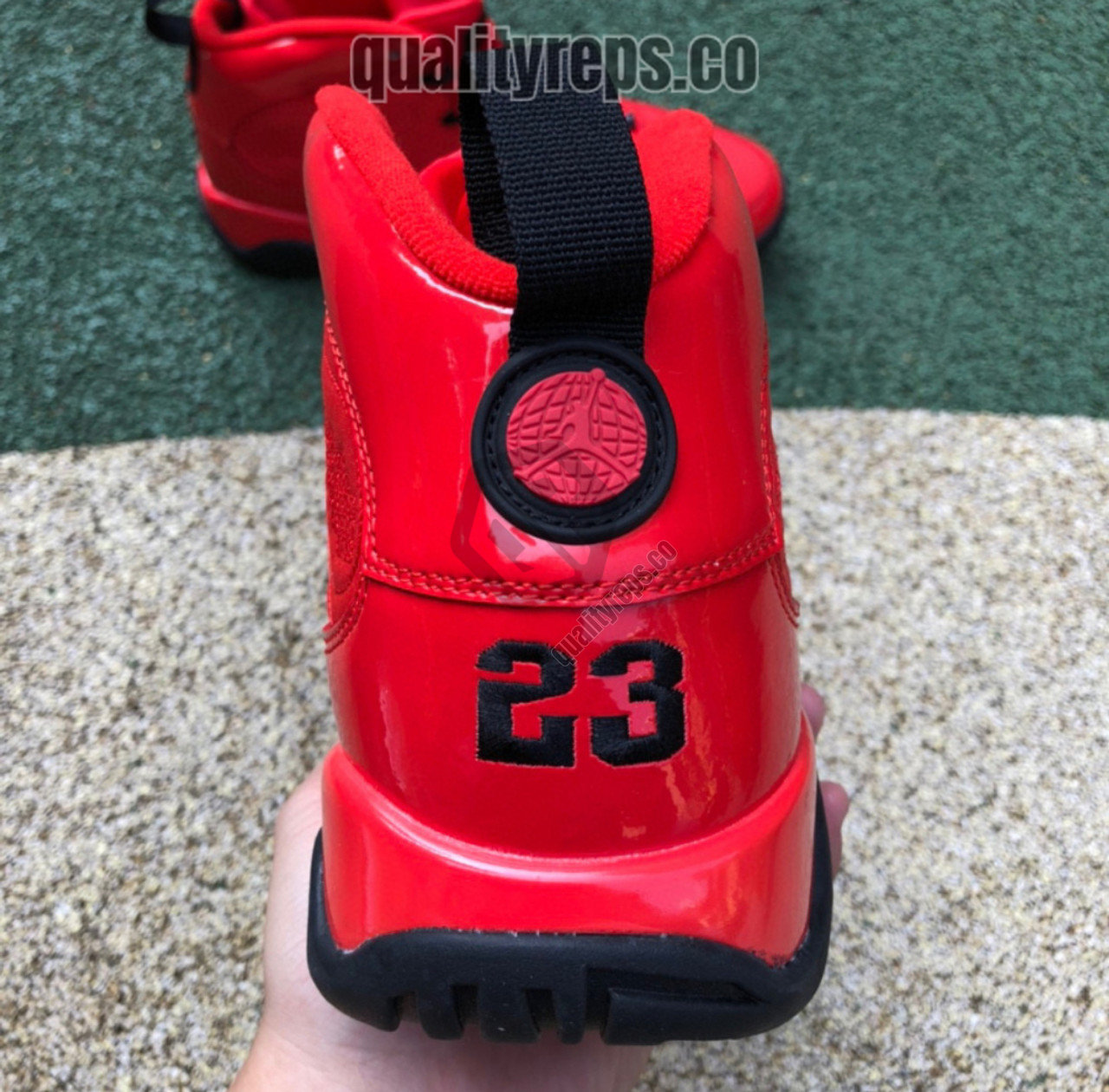 Air Jordan 9 BG 'Chile Red' Quality Reps 8
