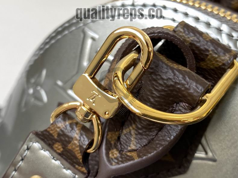 Louis Vuitton Alma BB Vernis Monogram Taupe Metallise LB095 Quality Reps - Image 7