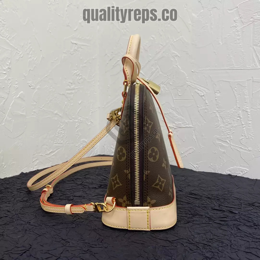 Alma Backpack Monogram Coated Canvas Quality Reps - Image 4