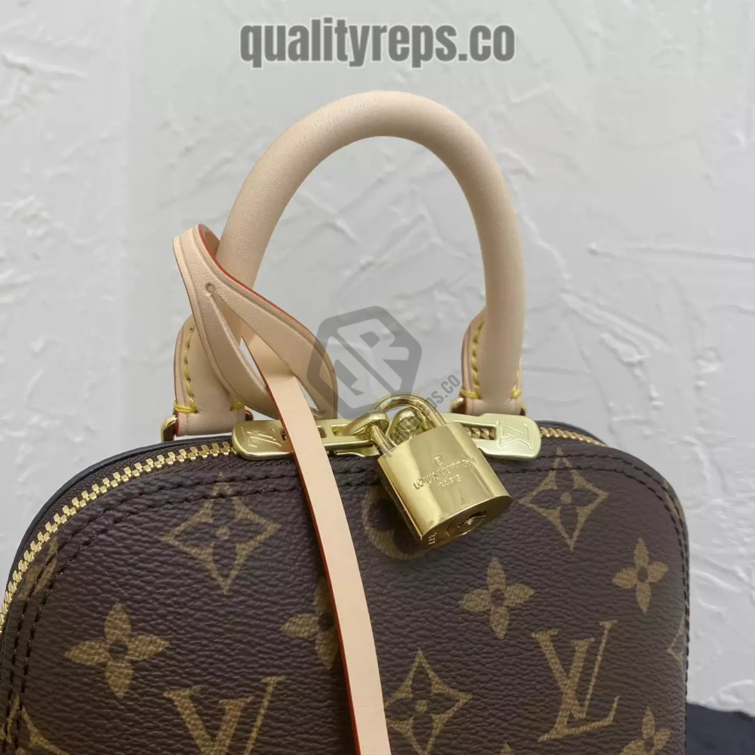 Alma Backpack Monogram Coated Canvas Quality Reps - Image 5