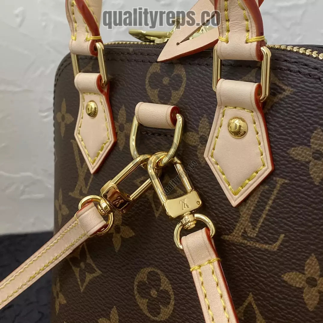 Alma Backpack Monogram Coated Canvas Quality Reps - Image 9